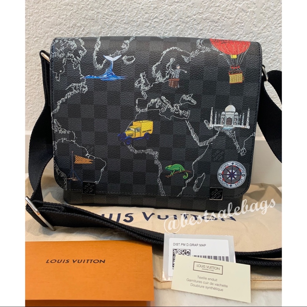 Brand New Auth LV District PM Messenger Men Bag